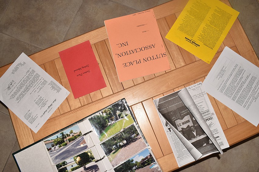 Old newsletters and photos from back in the day decorated the clubhouse.