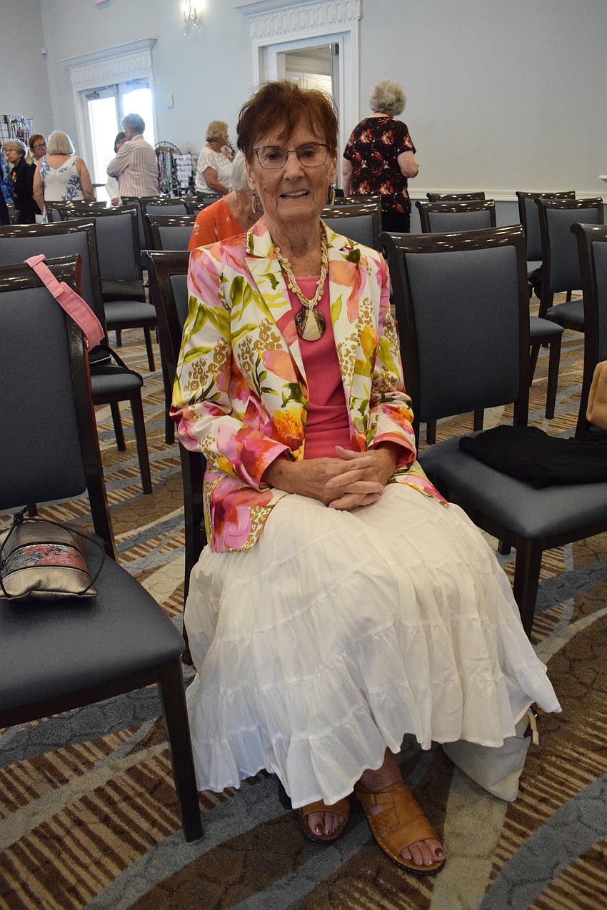 Cascades' Grace Beezie is dressed for the occasion at the fashion show.