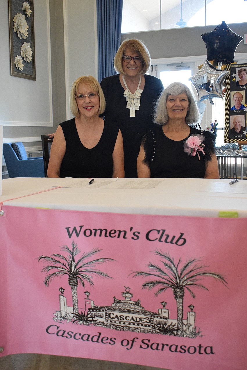 Cascades' Ann King, Betty Vogel and Jan Santoro are the co-chairs of the fashion show.