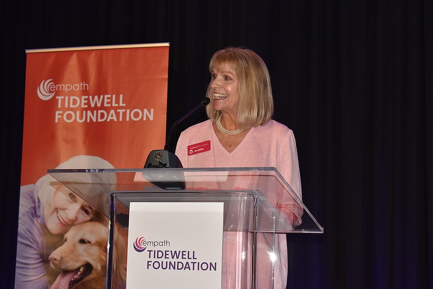 Board member Jan Miller spoke about Tidewell's impact.