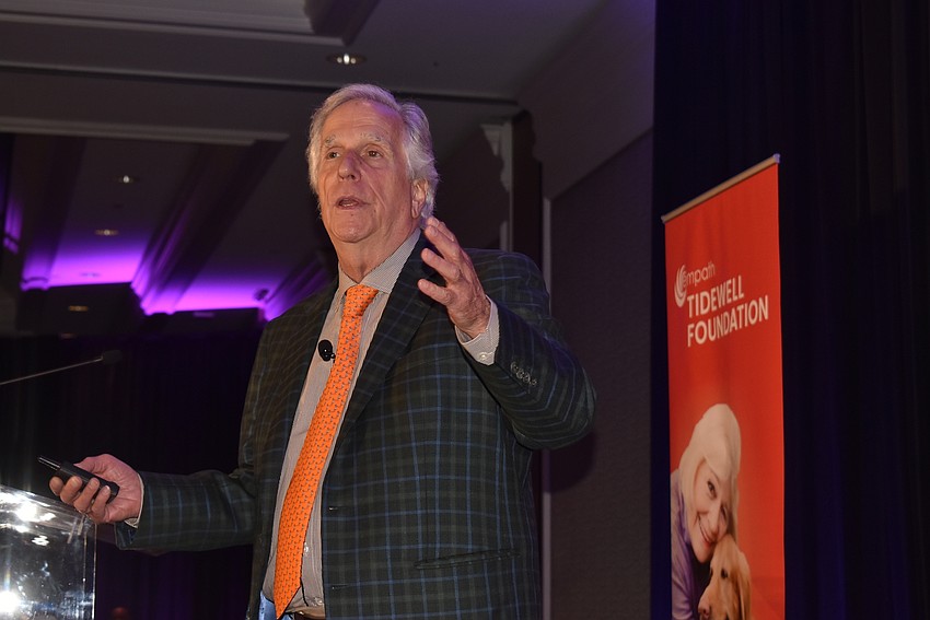 Henry Winkler spoke about his own life struggles and his third career as a children's book author.