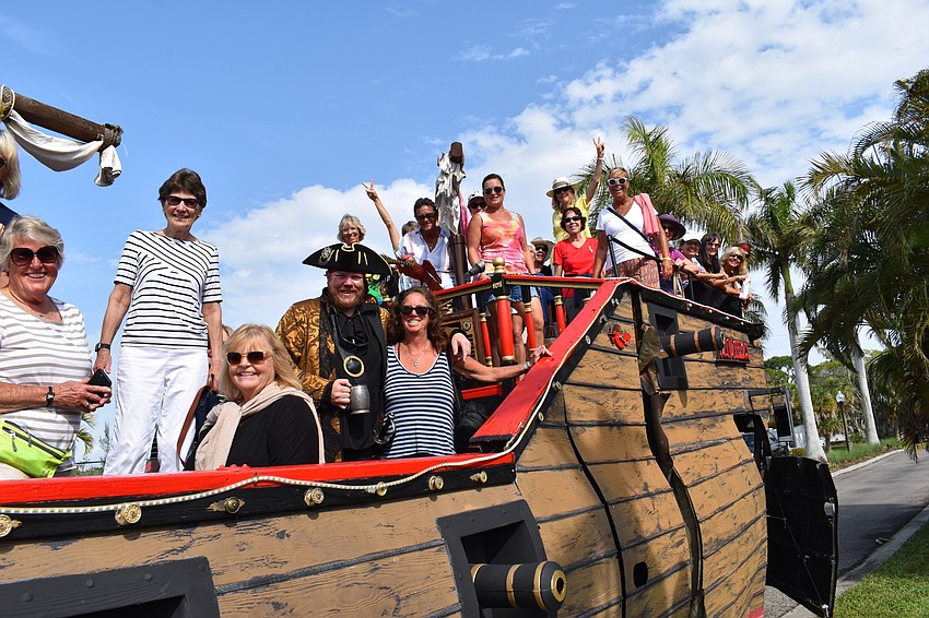 Karen MacKay and her friends prepare to embark.