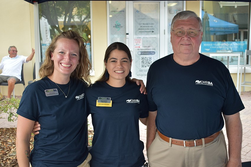 Jenna Nelson, Ashlyn McCarty, and Ron Sears manned the Lakewood Ranch Business Alliance booth.