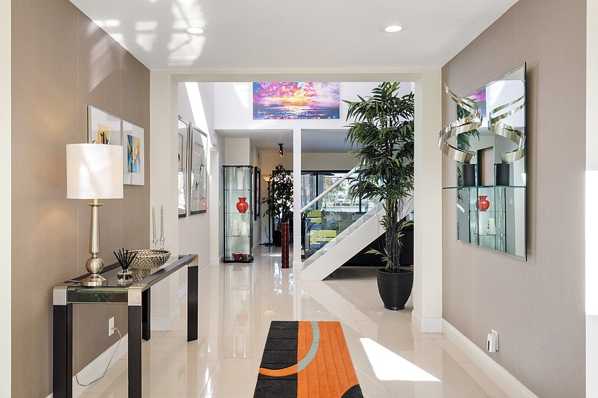 The entry to the home.