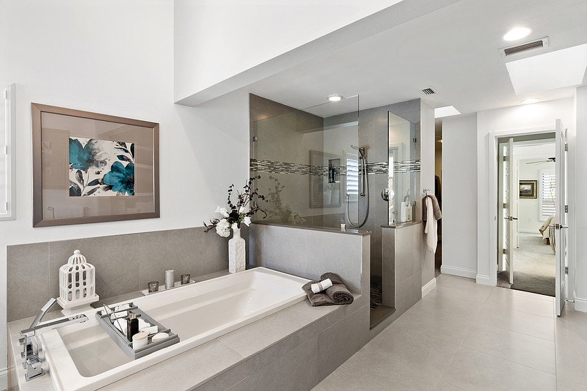 The master suite bathroom.