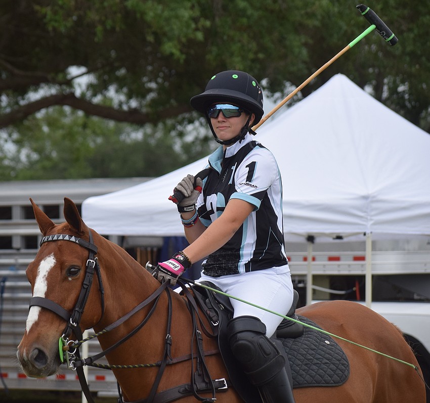 Ocala's Ava Nunes heads out for another chukker.