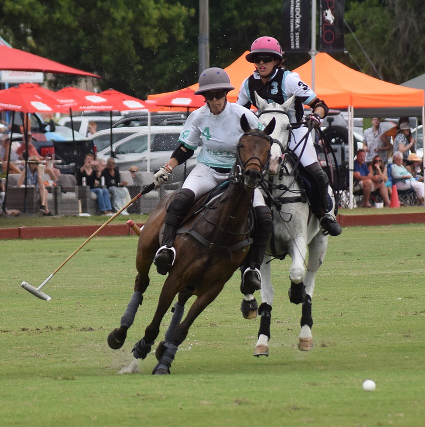 Power Group's Cecelia Cochran breaks in front of Ocala's Alyson Poor.