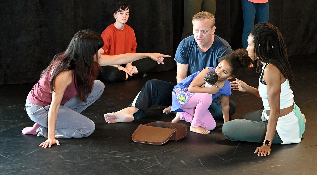 Leymis BolaÃ±os Wilmott instructs her daughter Valda and dancers Michael Foley and Monessa Salley.