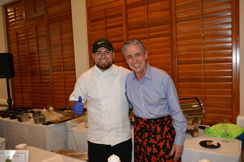 Chef Sebastian Villaseca with owner Michael Garey from the Lazy Lobster