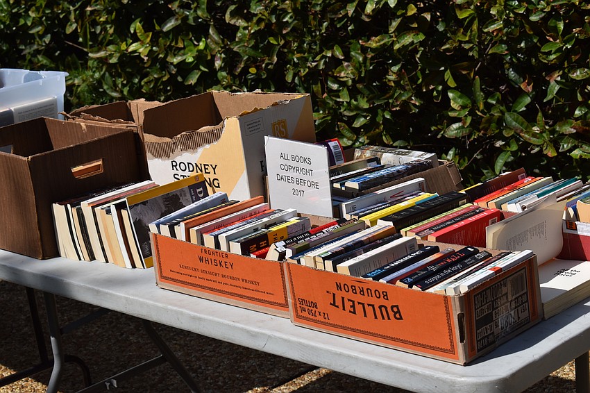 Books of all sorts were available for purchase.