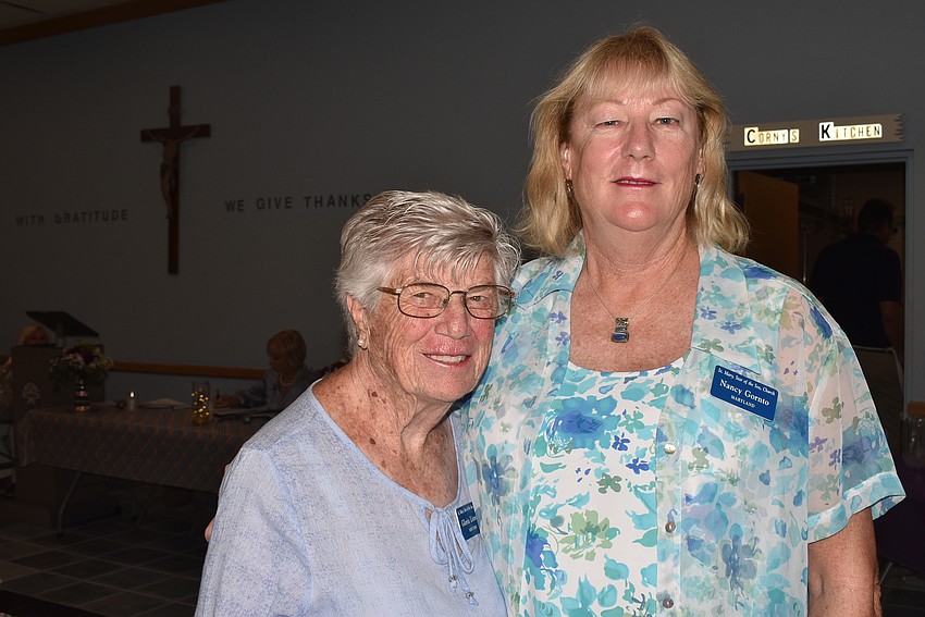 Gloria Lionetti and Nancy Gornto, who helped organize the lunch.