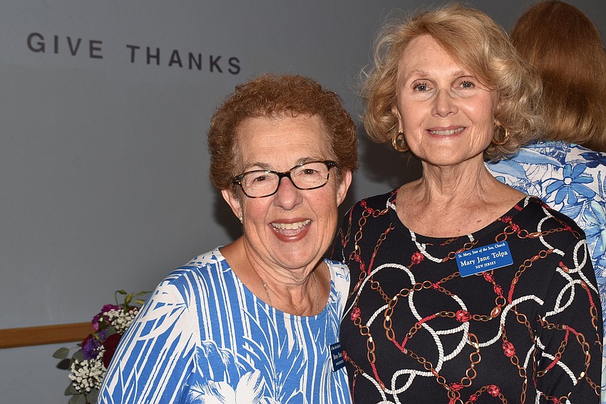 Betsy Dattalo and Mary Jane Tolpa caught up before the end of the season.