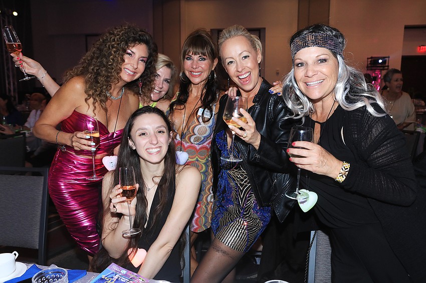 Co-chairwomen Donna Koffman and Tammy Karp, Sydney Koffman, Janet Boyden, Daria Fairchild and Stacie Baer