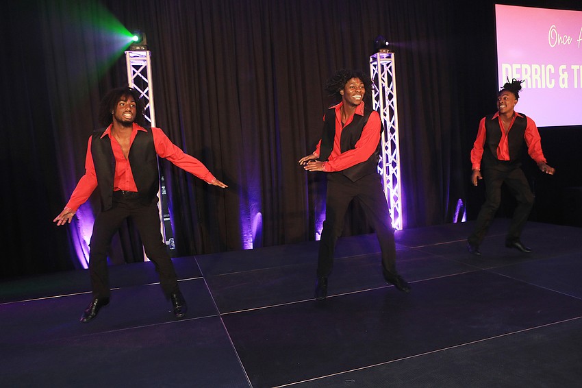 Derric and the Thrill dances to end the program.