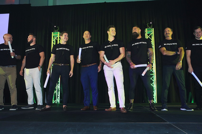 The event's Hot Guy volunteers