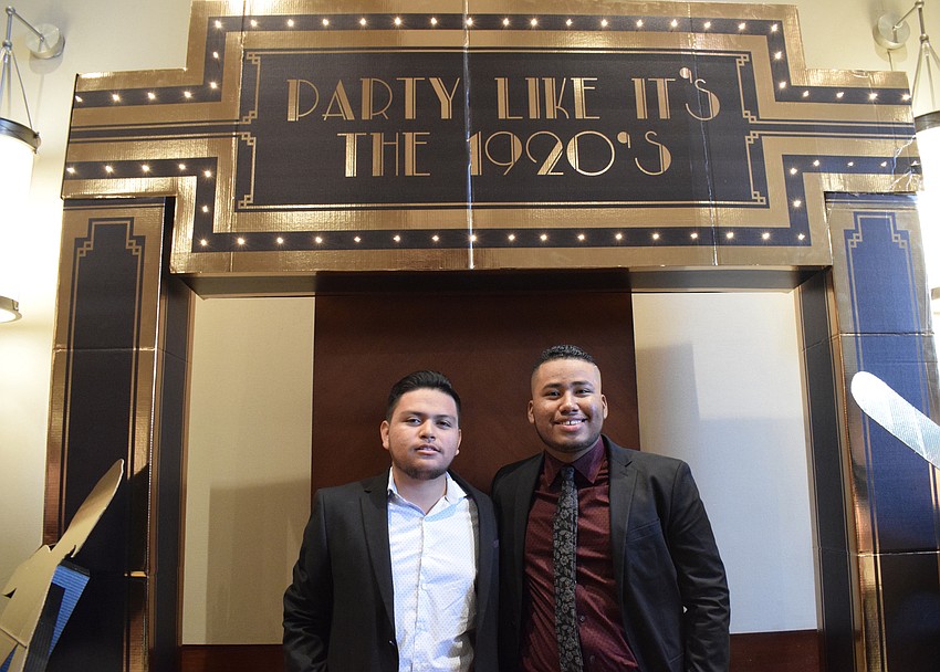 Seniors David Revuelta and David Sanchez look forward to being with friends at prom.