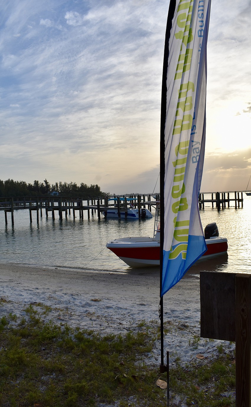 Volunteers gathered near Longboat Key's Linley Street Boat Ramp.