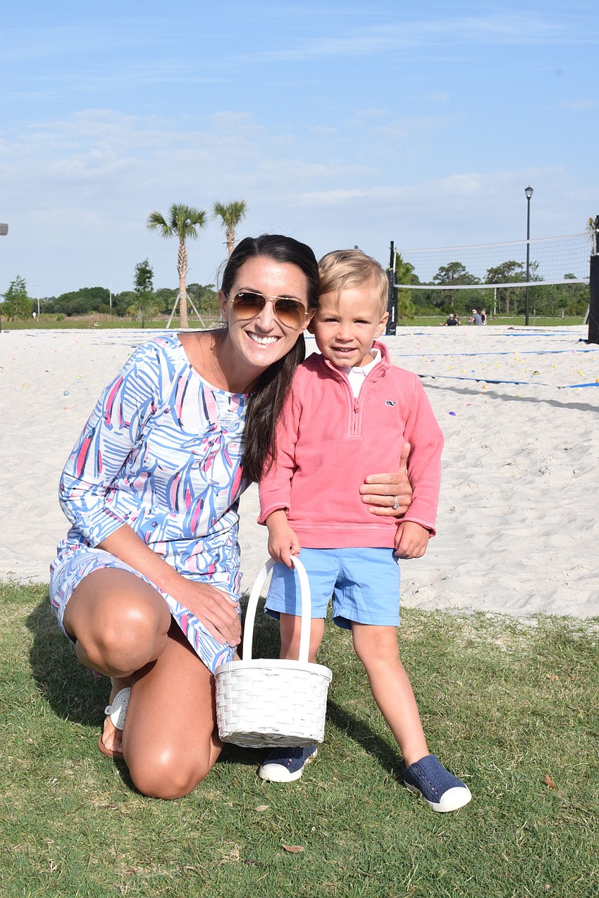 Lakewood National's Caroline Swanson and her 2-year-old son Brooks Swanson look forward to participating in their first EGGstravaganza. They are excited to see the Easter Bunny and participate in the egg hunt.