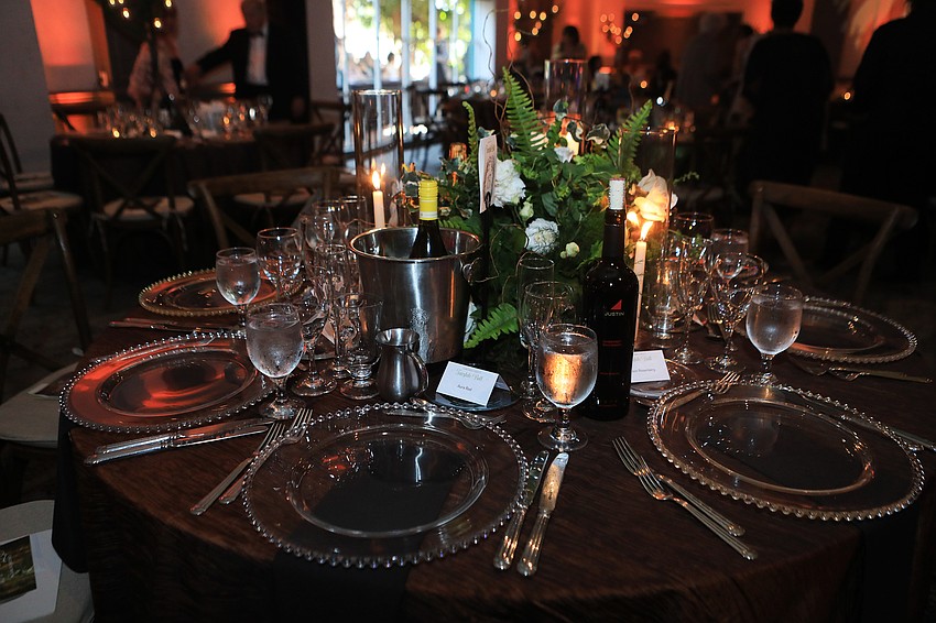 The night had a fantasy forest theme.