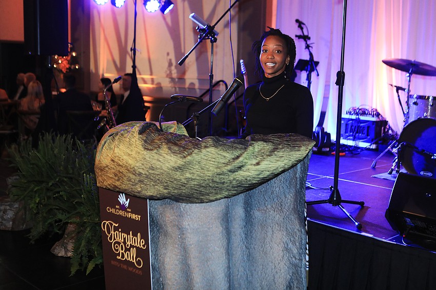 Parent speaker Olivia Harvey spoke to her appreciation of Children First.