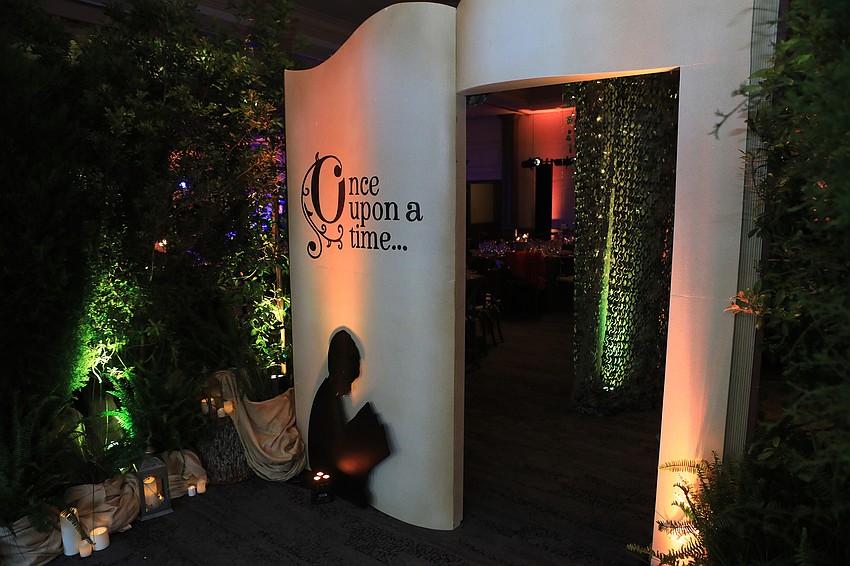 The night had a fantasy forest theme.