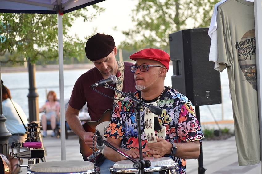 Thorson Moore and Benny Maldonado of The Trevor Bystrom Band perform at Ranch Nite Wednesdays.