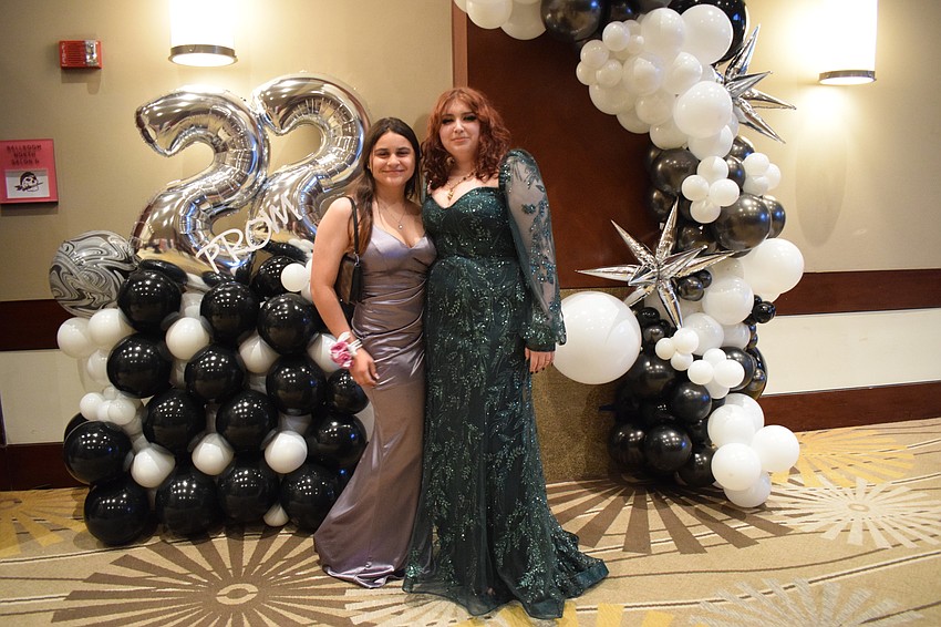 Seniors Alexis Dellapenna and Karson Redmon are looking sharp for their prom.