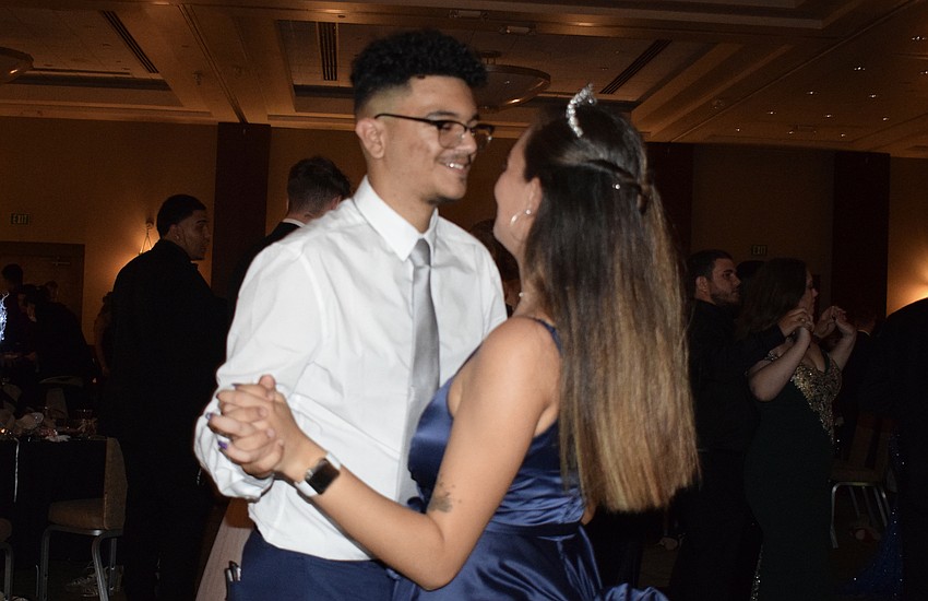Seniors Nicholas Tejada and Cemia Gough hit the dance floor.