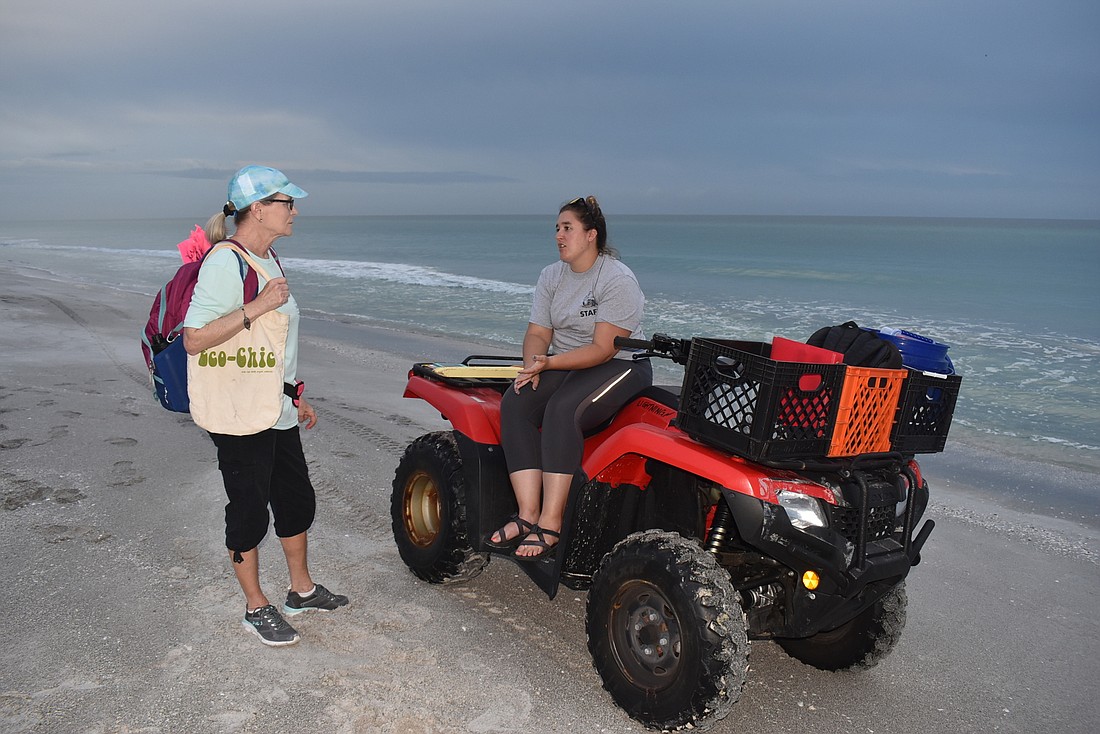 Connie Schindewolf and Alexis Ferrara discuss the start of turtle season.