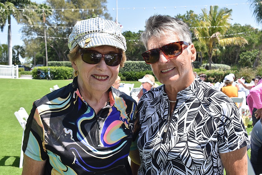 Co-chair Hannah Weinberg and Diane Patrone, who was in the second-place net quartet.
