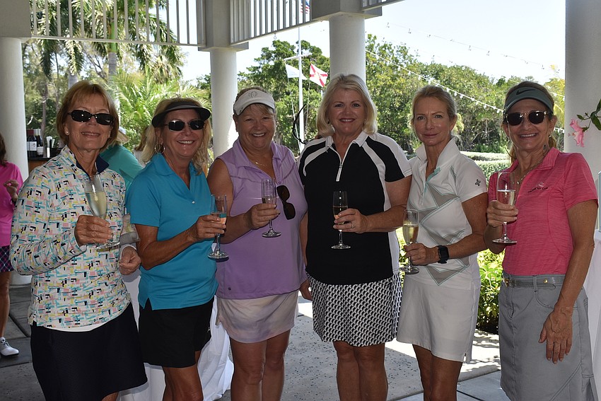 Eileen Merchant, Julie Henry, Jill Anderson, Amy Price, Marcelle Landry and Donna Troendle toasted to another successful season.