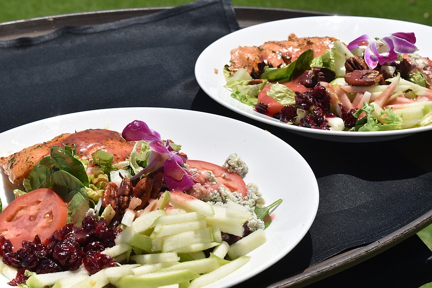 Attendees were served a catered lunch outdoors.