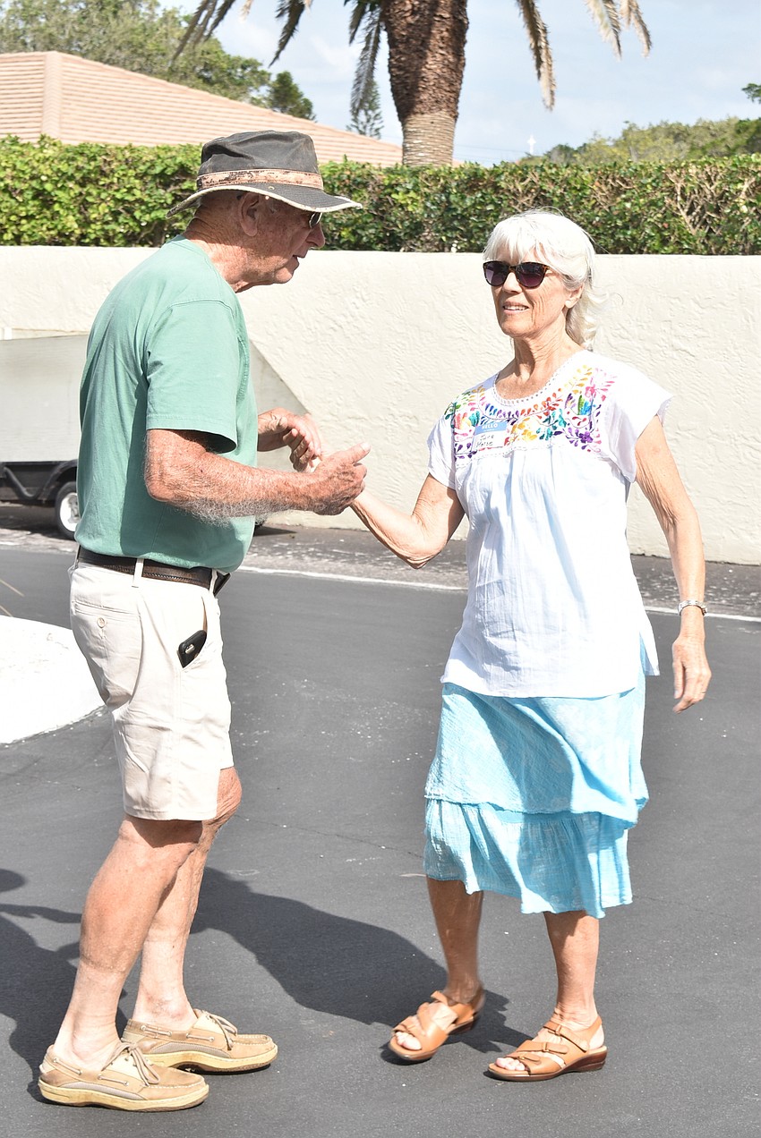 Tom and June Morse get the dance party started.