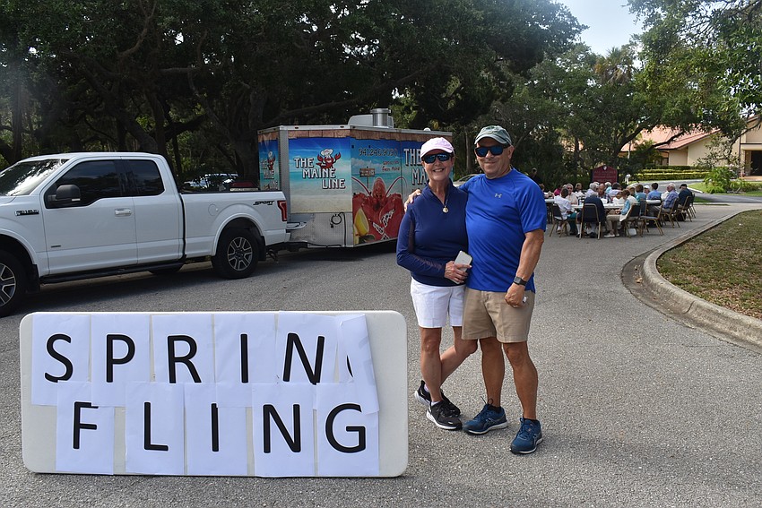 Jinx and Hank Kochan directed traffic for the party.