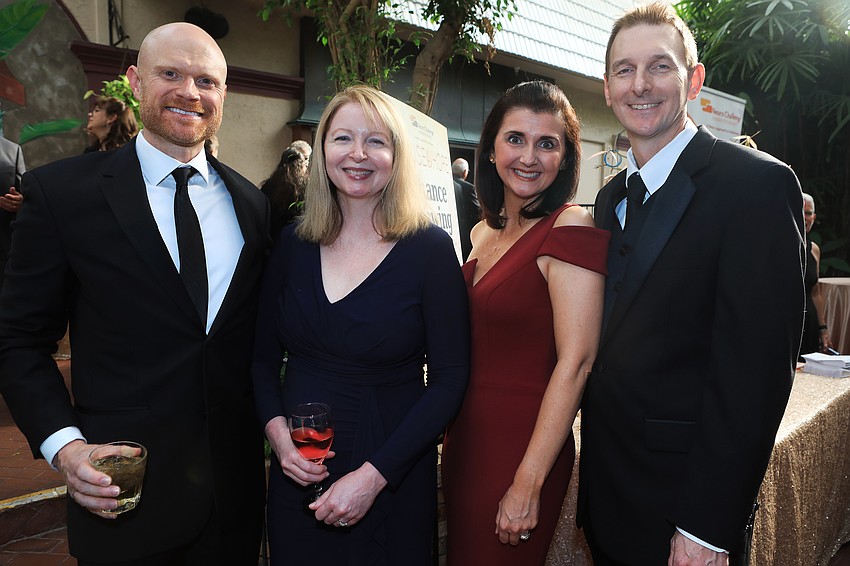 Sean and Alisha Byrne with Jessica and Michael Rogers
