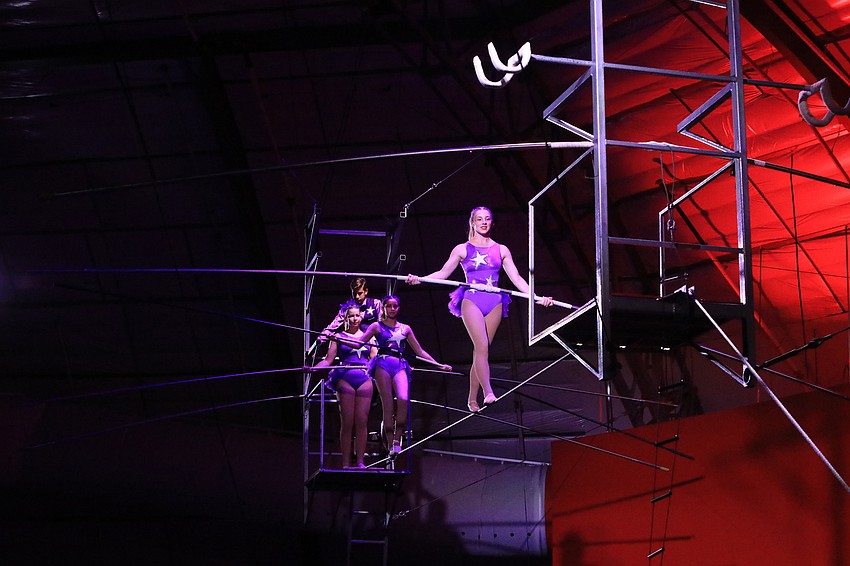 Olivia Miley walks the tight rope.