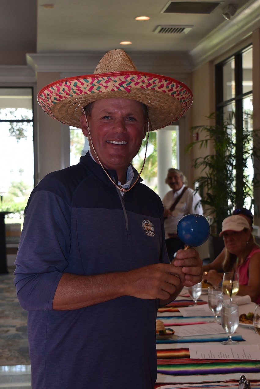 Terry O'Hara got in on the fiesta fun.