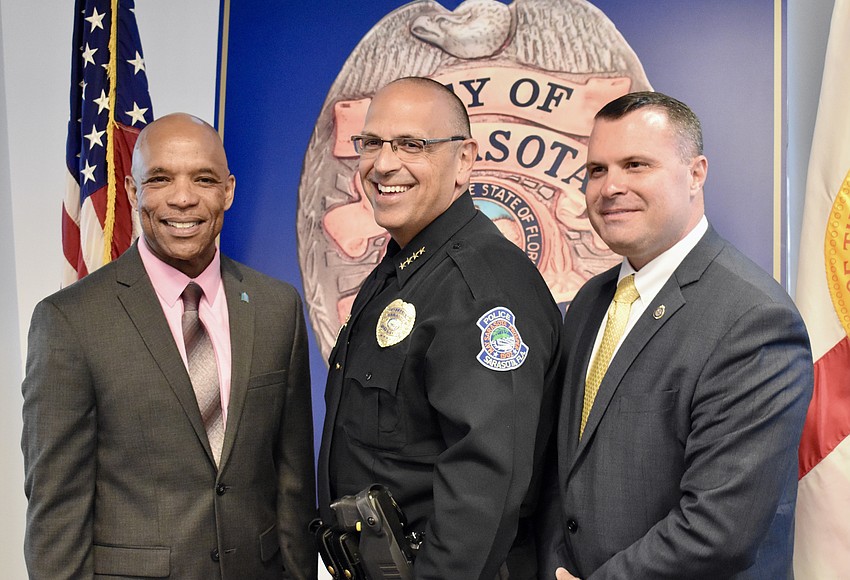 Your Observer | Photo - City Manager Marlon Brown, Chief Rex Troche and ...