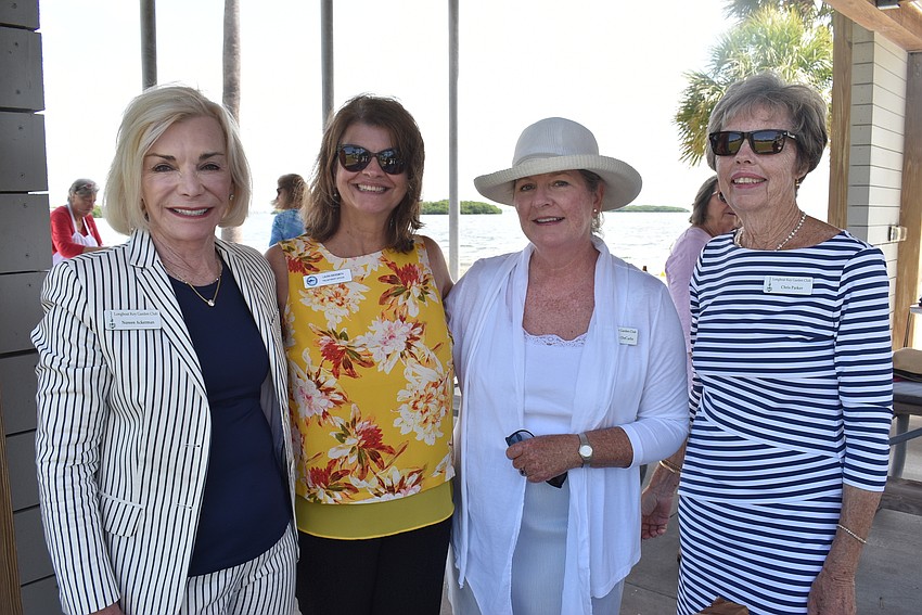 Noreen Ackerman, Mote's Laura Biersmith, Melanie DeCarlo and Chris Parker chatted about Mote's work before lunch.