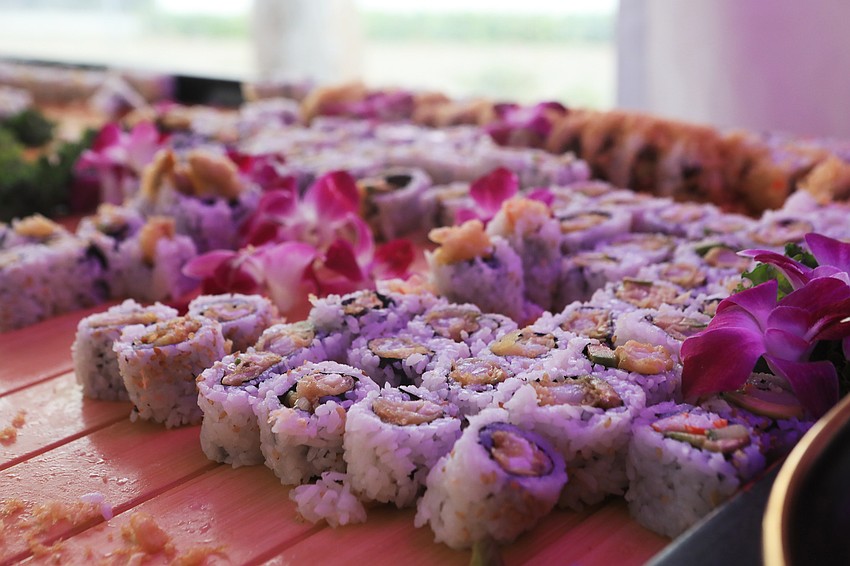 Guests picked up light bites during the social hour.