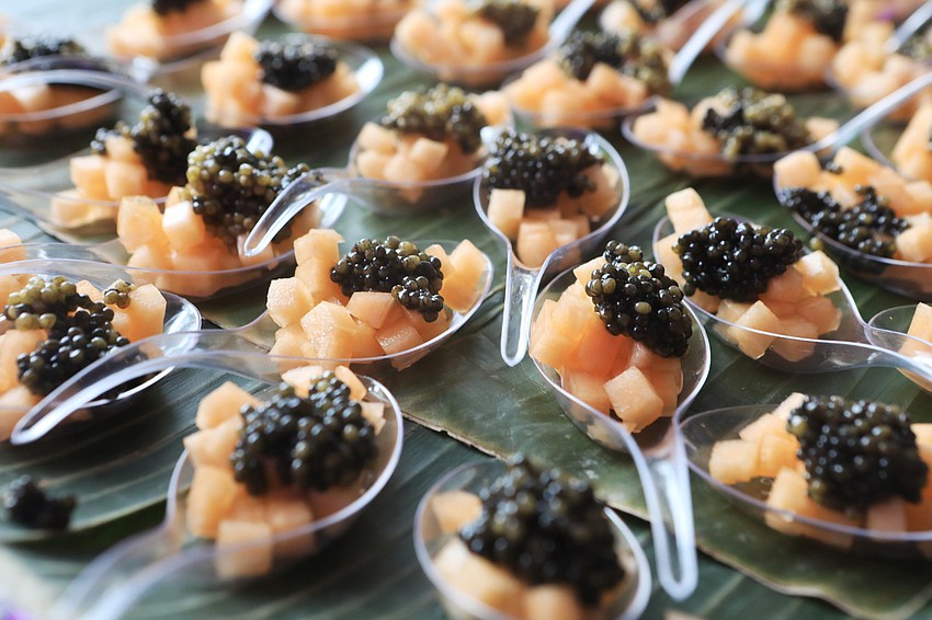 Guests picked up light bites during the social hour.