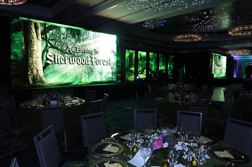 The evening had a Sherwood Forest theme.