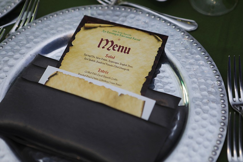 The evening had a Sherwood Forest theme.