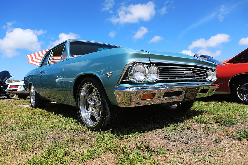 Dozens of cars were on display at the Sunday show.