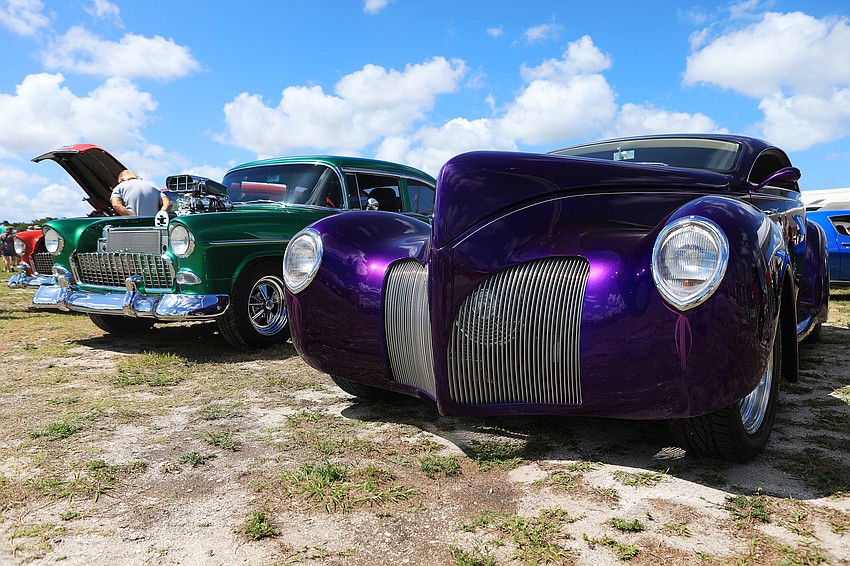 Dozens of cars were on display at the Sunday show.