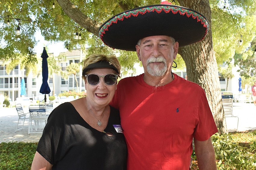 Karen and Sparky Pashkow came festive for the occasion.