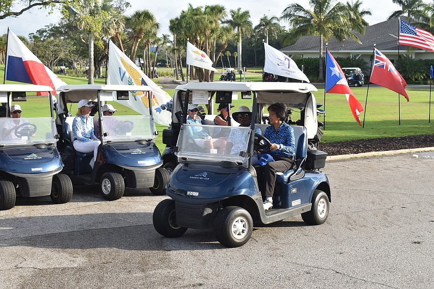Golfers head out on their final day.