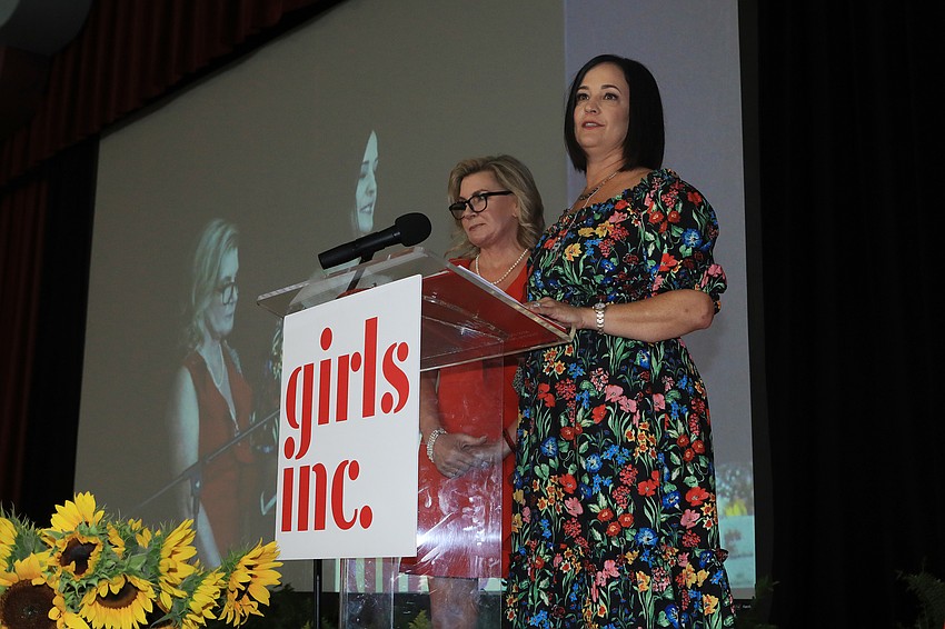 Co-chairwomen Tammy Karp and Mary Pat Radford welcomed the audience.