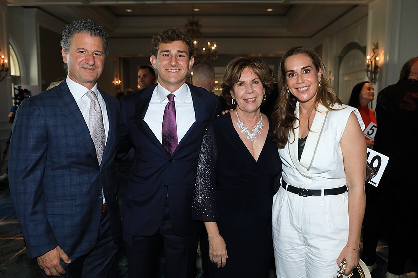 Chris Sforzo, Lorraine and Terri Vitale and Ryan Sforzo