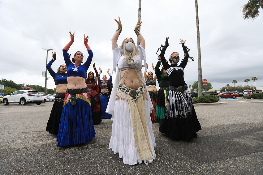 Mischa Nell leads the ShimmyBOOM troupe.